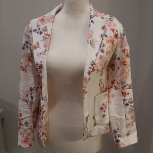 Zara Girls Floral Blazer Sz 13-14